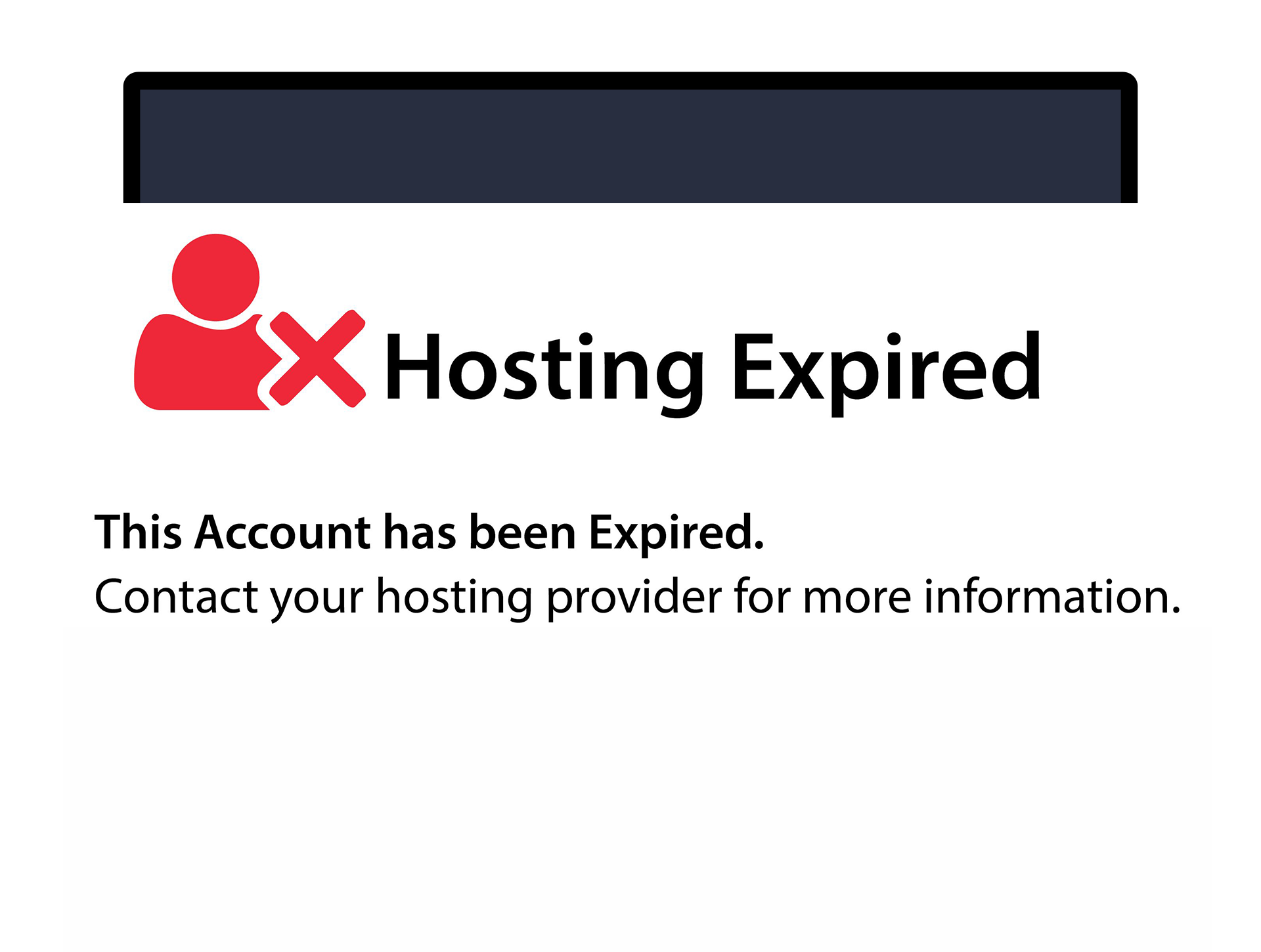 Hosting Expired - Kindly contact your hosting provider to activate the website.